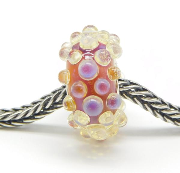 Cotton Candy Dewdrops - Elfbeads Glass - live photo